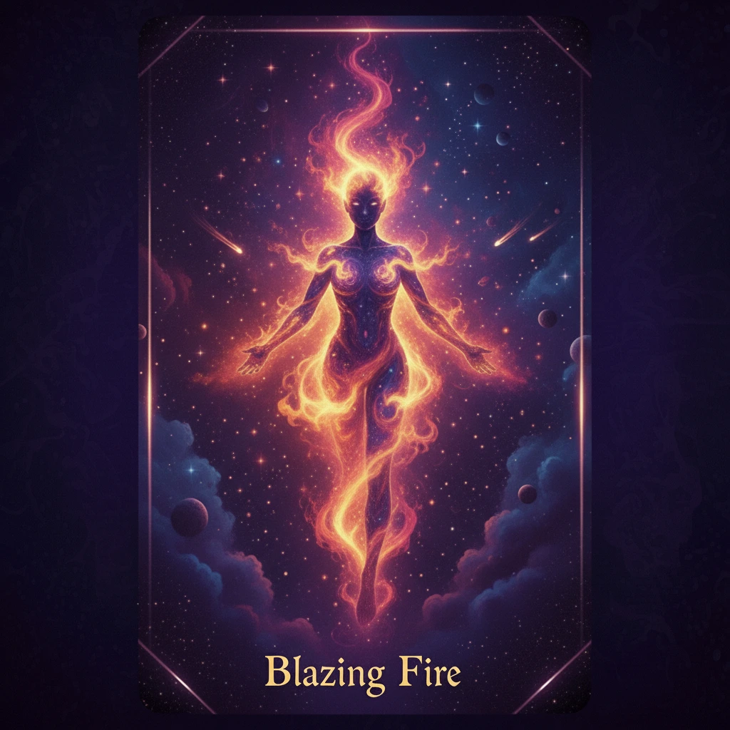 Blazing Fire — Passion oracle card