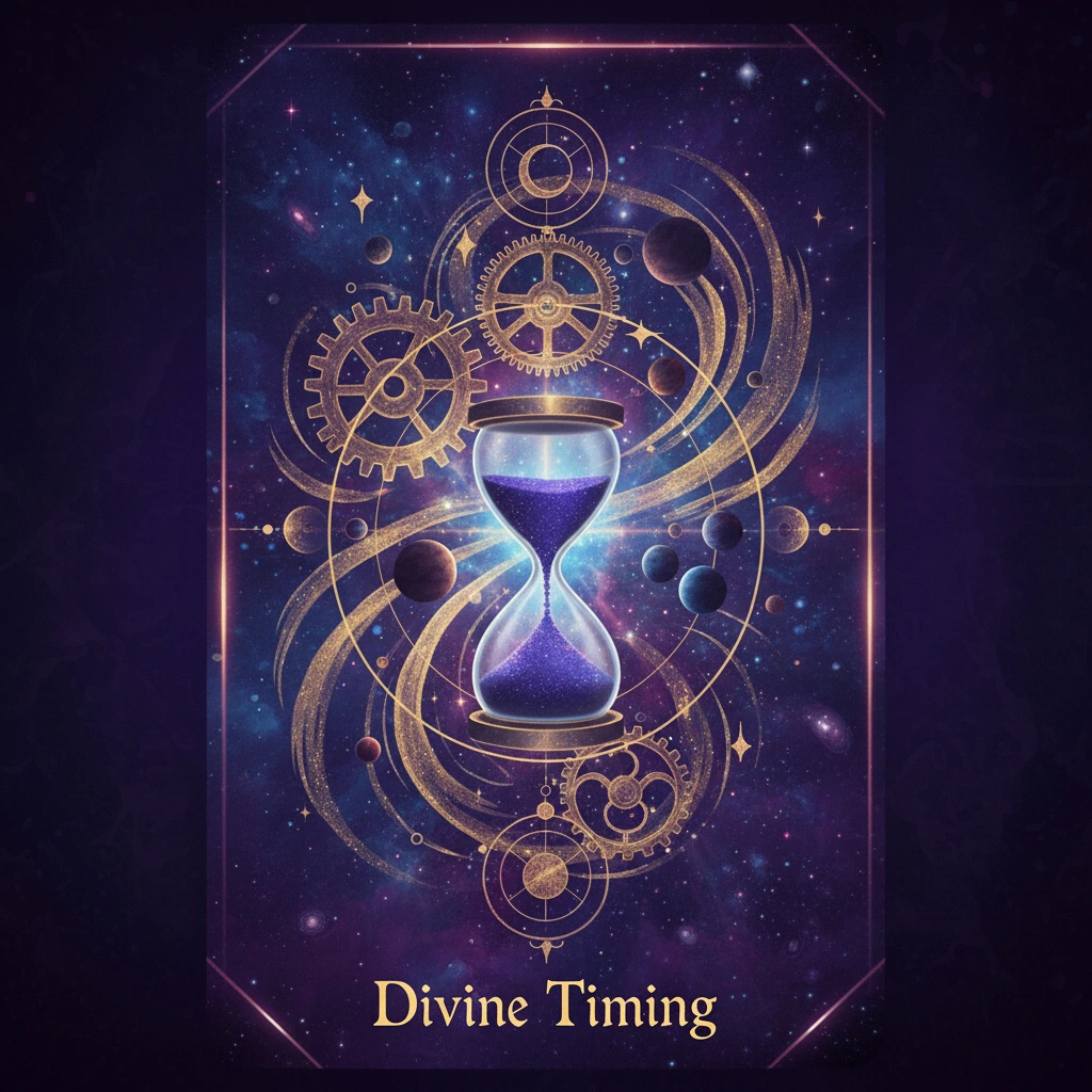 Divine Timing — Trust oracle card