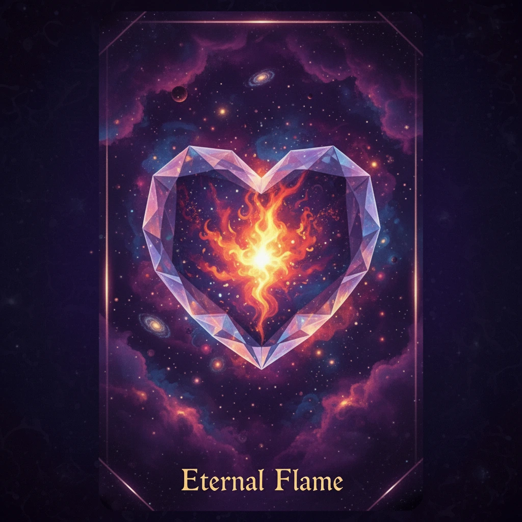 Eternal Flame — Love oracle card
