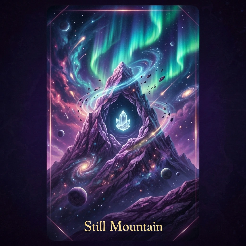 Still Mountain — Peace oracle card