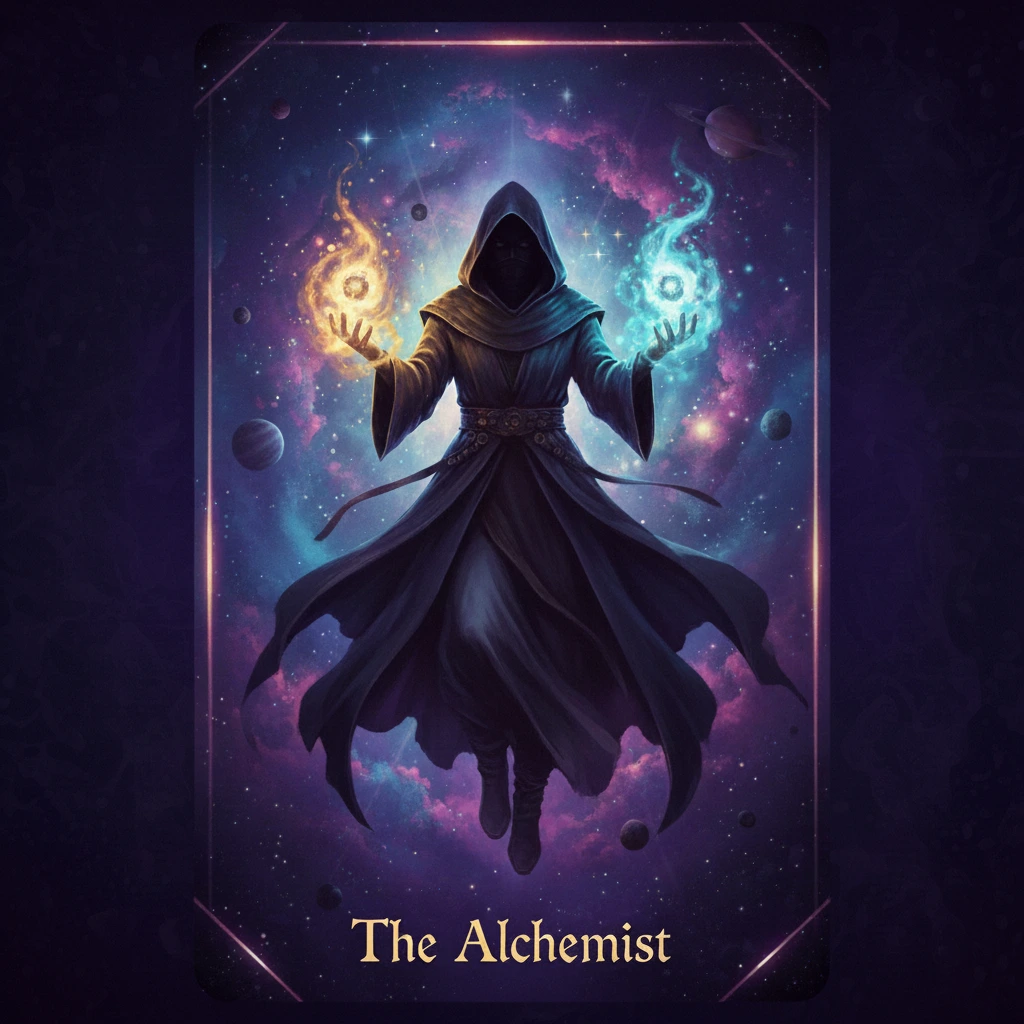 The Alchemist — Transformation oracle card