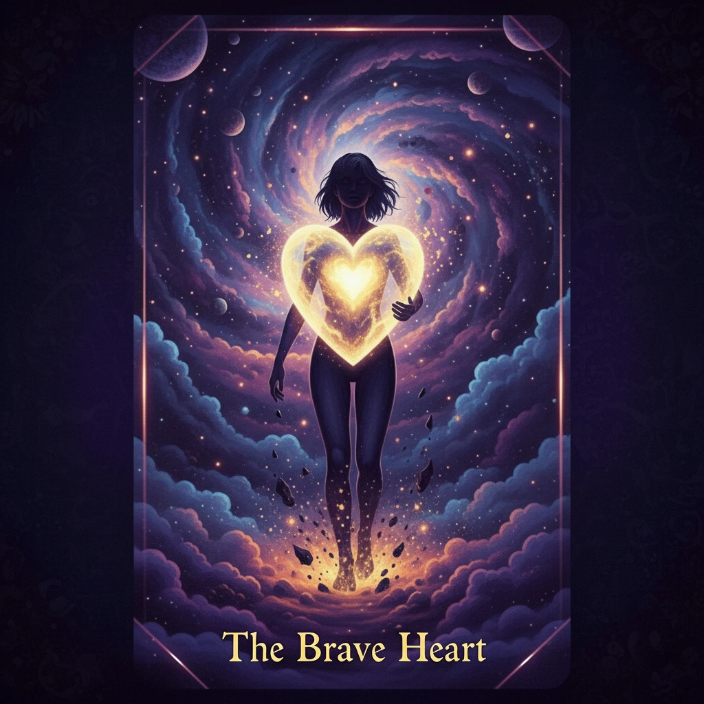 The Brave Heart — Courage oracle card