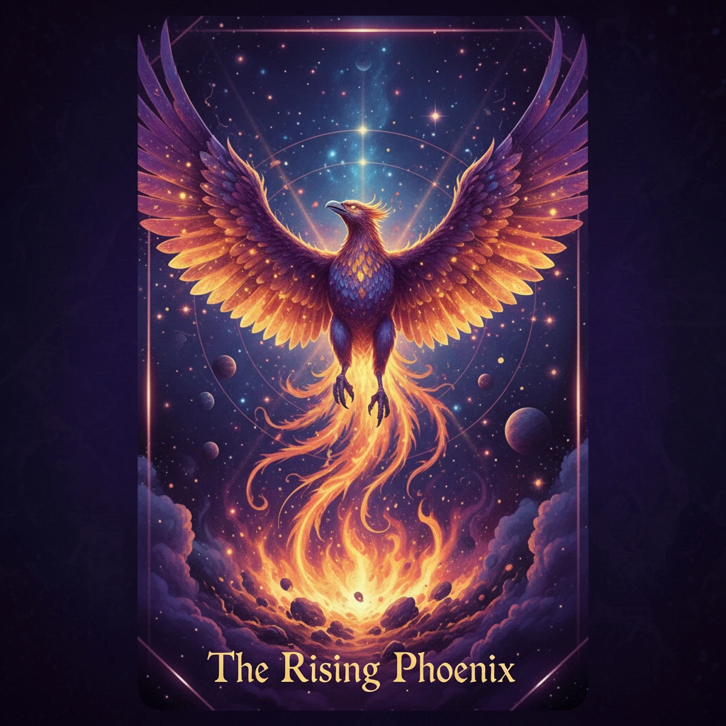 The Rising Phoenix — Transformation oracle card