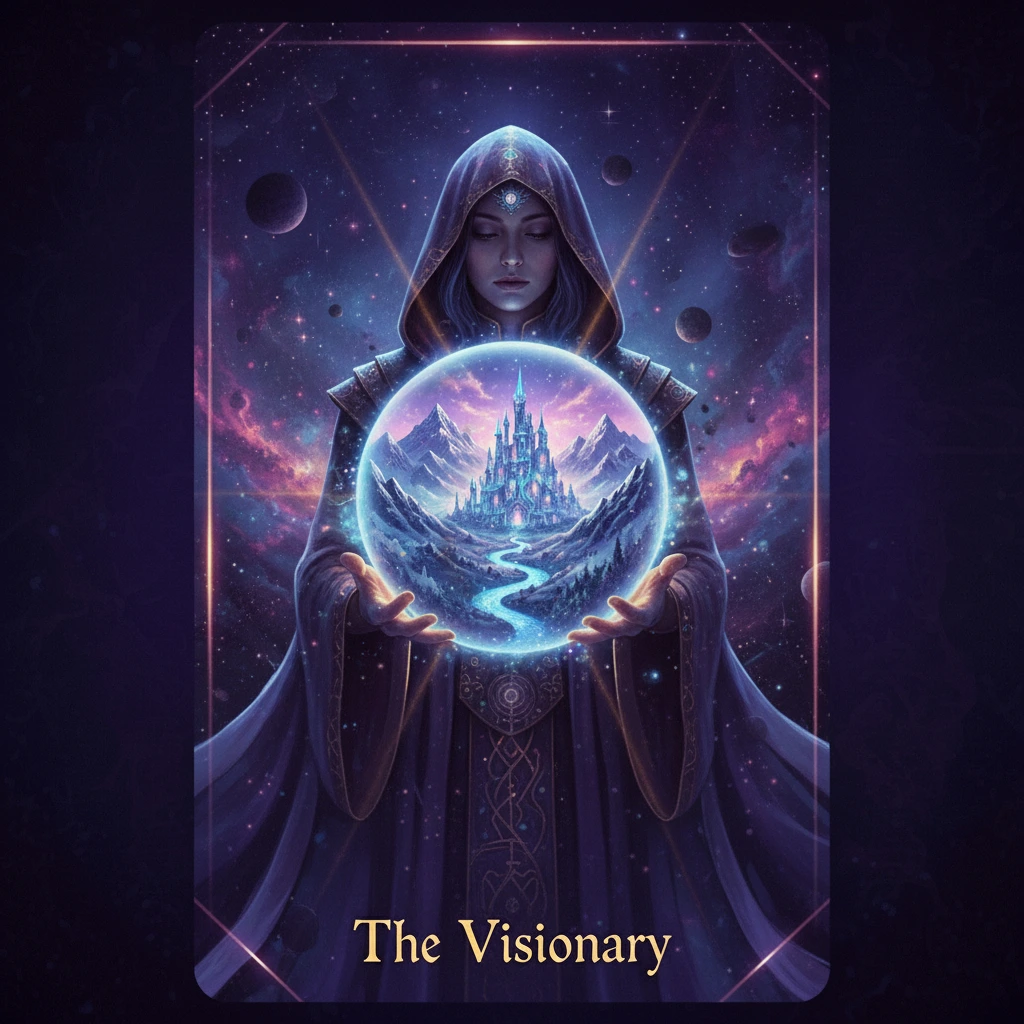 The Visionary — Vision oracle card